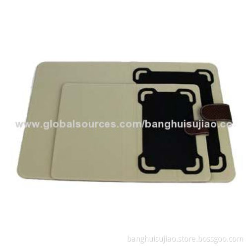 Durable Universal Tablet 7-10-inch PC Case, PU Outside and Silicone Holster with Stand Function
